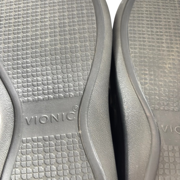Vionic Sunrise Luminous Sandal Womans Size 8 Black Clear Comfort Thong Flip Flop - Picture 11 of 14